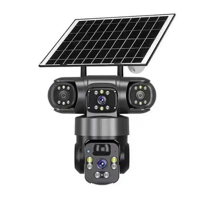 📹 50% DE RÉDUCTION! ☀️ Caméra de surveillance Wi-Fi 6K 9 MP pour l'extérieur | Zoom 10x, 3 objectifs, PTZ 360° | Indice de protection IP66, vision nocturne couleur, audio bidirectionnel, suivi de mouvement