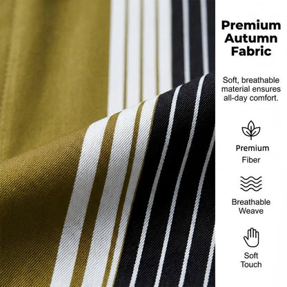 📢📢36 % de réduction !! ⏰Ensemble 2 pièces homme chemise rayée et pantalon – style sans effort