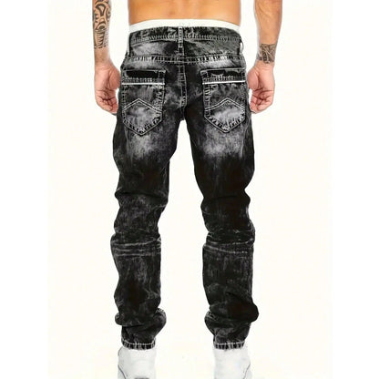 📢📢50 % de réduction !! ⏰Jean en denim extensible créatif à la mode pour hommes, style minimaliste adapté à l'été, style Emo