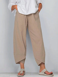 💎 -50% SUR LE PANTALON FEMME COTON & LIN ! 💎 Coupe Large, Taille Élastiquée & Respirant pour un Été Stylé