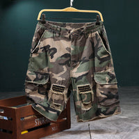 ⏰🔥50 % de réduction pour une durée limitée + livraison gratuite🔥⏰Short cargo camouflage à clous pour homme