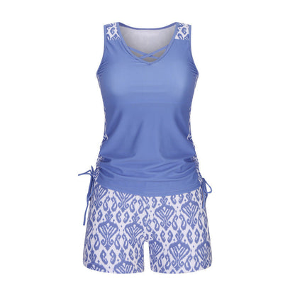 🥳SOLDES D'ÉTÉ🥳💞PLUS DE 50 000 EXEMPLAIRES VENDUS !💥50 % DE RÉDUCTION ! 🔥Maillot de bain deux pièces imprimé pour femme (tankini)