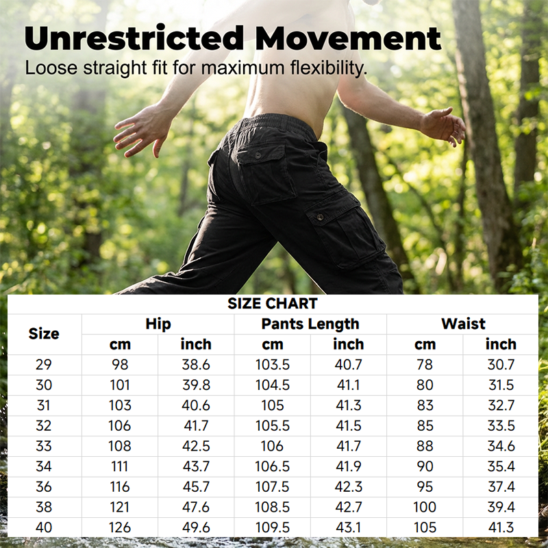 🪖 PROMO LIMITÉE 50% DE RÉDUCTION ! 🏕️ Pantalon Cargo Tactique – Multi-Poches, Tissu Coton Élastique & Coupe Droite ✨ Livraison Gratuite