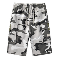 🩳🍂✨ PROMO -54% ! Shorts Cargo Camouflage – 6 Poches Pratiques, Cordon de Taille & Coupe Détendue (4 Couleurs, XS-3XL)