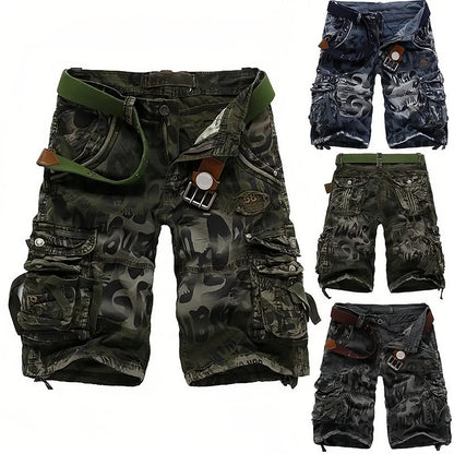 👖PROMO FLASH : -50% !🔥Short Cargo Homme Classique – Tissu Résistant, Multiples Poches & Fermeture Éclair Fluide💪