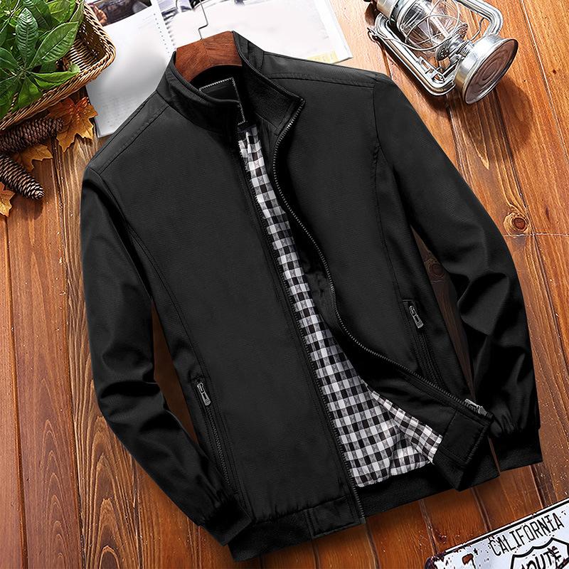 💐50% DE RÉDUCTION ! Veste Homme à Col Montant – Doublure à Carreaux Chaude & Douillette 🔥❄️【Offre Limitée】