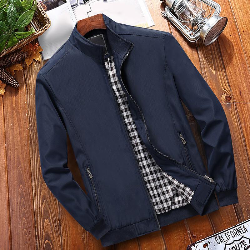 💐50% DE RÉDUCTION ! Veste Homme à Col Montant – Doublure à Carreaux Chaude & Douillette 🔥❄️【Offre Limitée】