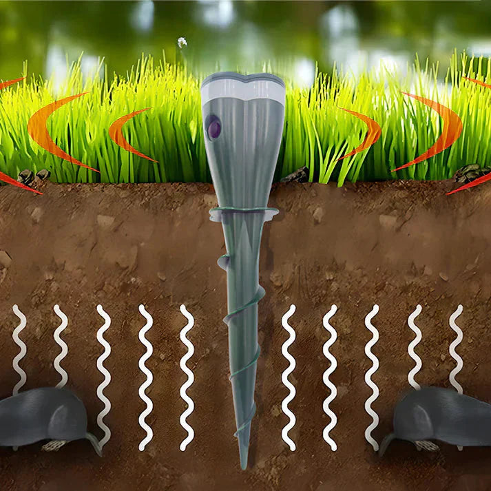 Économisez 50% sur le Répulsif Solaire Étanche à Fixation par Vis contre les Taupes — Zéro Pile, Zéro Produit Chimique, Écologique 🌿 Offre Limitée 🔁