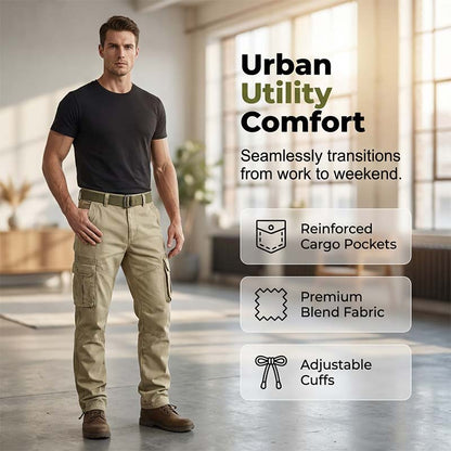 ⏰ 50 % de réduction ! 👖 Pantalon cargo tactique classique pour homme – Multi-poches, durable, poignets réglables 🔧