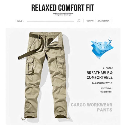 ⏰ 50 % de réduction ! 👖 Pantalon cargo tactique classique pour homme – Multi-poches, durable, poignets réglables 🔧