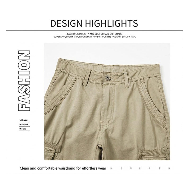 ⏰ 50 % de réduction ! 👖 Pantalon cargo tactique classique pour homme – Multi-poches, durable, poignets réglables 🔧