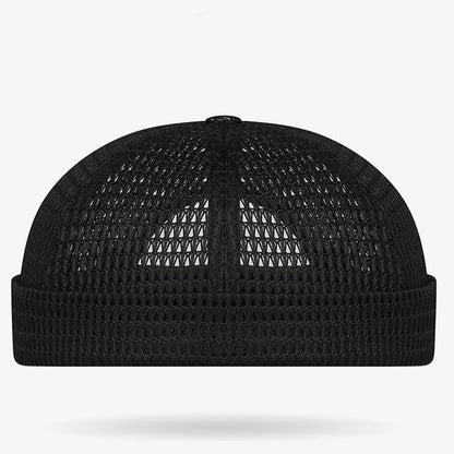 📢⏰🧢 PROMO -55% ! Casquette Légère en Maille Respirante sans Visière – ☀️Style Docker, Réglable 55-60 cm (5 Couleurs)