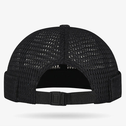 📢⏰🧢 PROMO -55% ! Casquette Légère en Maille Respirante sans Visière – ☀️Style Docker, Réglable 55-60 cm (5 Couleurs)