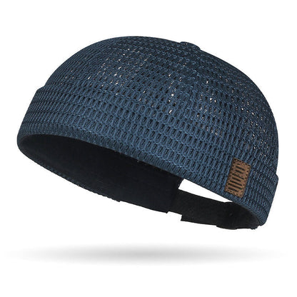 📢⏰🧢 PROMO -55% ! Casquette Légère en Maille Respirante sans Visière – ☀️Style Docker, Réglable 55-60 cm (5 Couleurs)