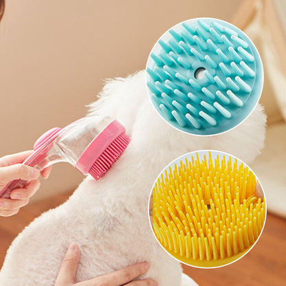 Brosse de bain pour animaux de compagnie avec un long manche et distributeur de shampoing – 50 % de réduction