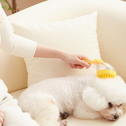 Brosse de bain pour animaux de compagnie avec un long manche et distributeur de shampoing – 50 % de réduction