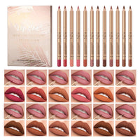 💄 Économisez 50% sur le coffret de 12 crayons à lèvres anti-bavures – longue tenue et waterproof – fini mat et application ultra fluide – contour parfait pour tous les looks 💖