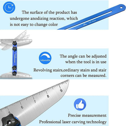 Gabarit de Mesure Professionnel pour Marches d'Escalier