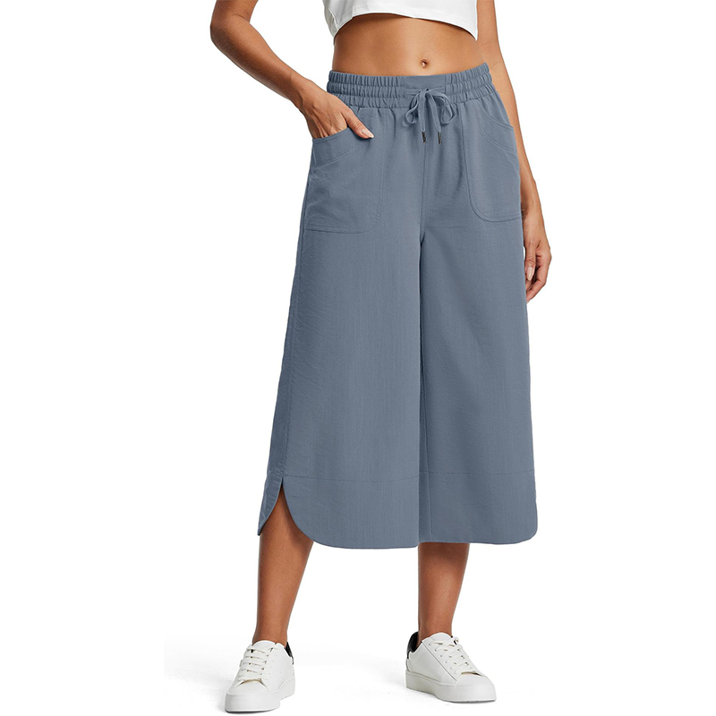 🌼 50 % DE RÉDUCTION EN CE MOMENT ! 🌼 Short en tissu uni à la coupe ample pour femme