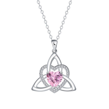 ⏳Spécial à durée limitée⏰Collier avec pendentif en forme de cœur et nœud celtique💎📿
