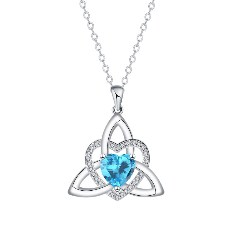 ⏳Spécial à durée limitée⏰Collier avec pendentif en forme de cœur et nœud celtique💎📿