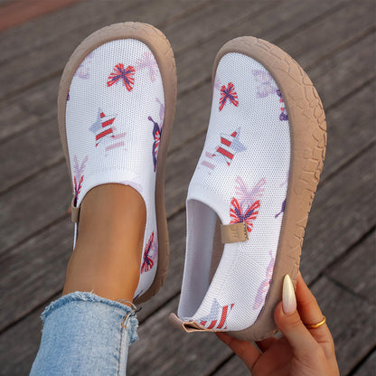 👟✨ PROMO FLASH 50% ! Mocassins Confort Femme Fly-Knit – Semelle Épaisse Antidérapante, Léger & Respirant, Style Papillon Décontracté 👣