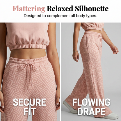 Ensemble Lounge 2 Pièces pour Femme avec Pantalon à Cordon
