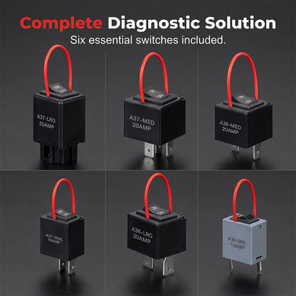 Kit de testeur de relais automobile avec câbles de dérivation – diagnostic rapide et fiable